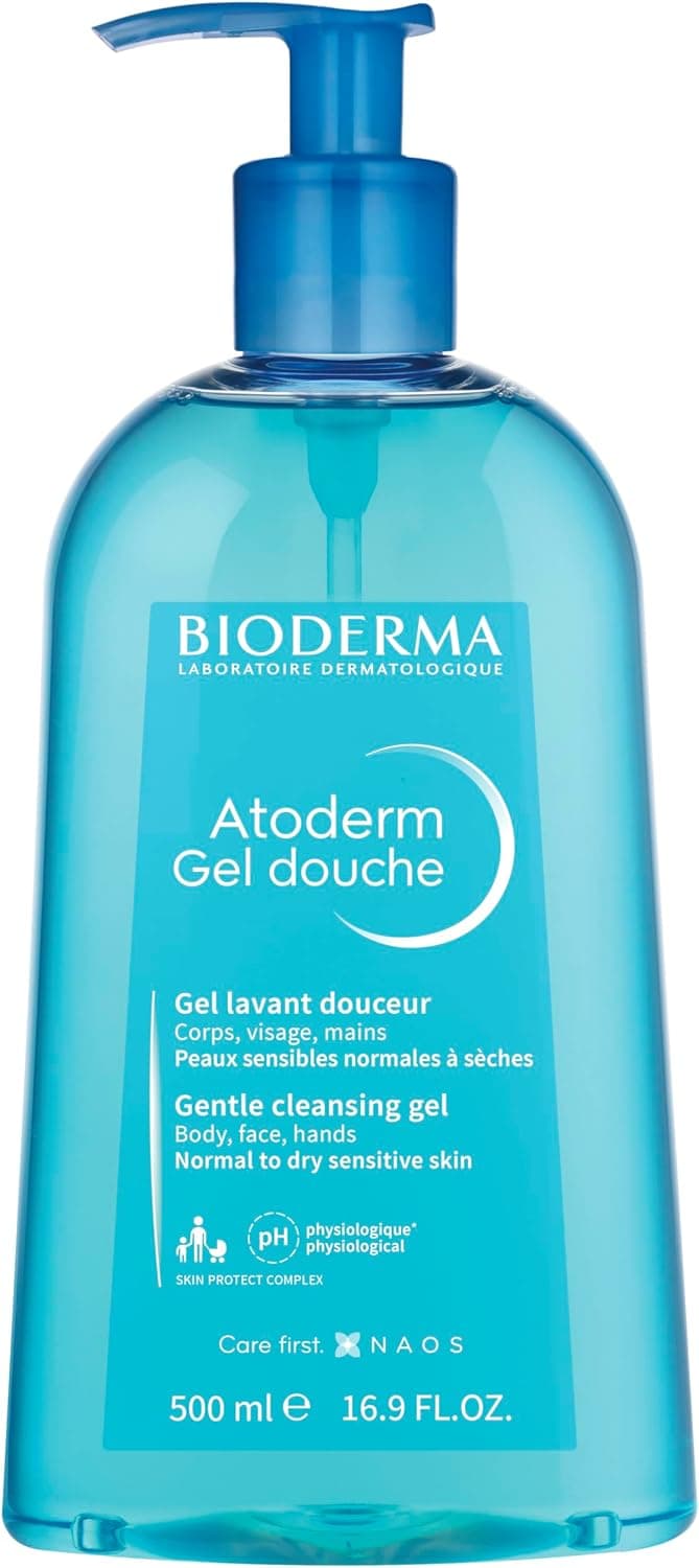 Bioderma Atoderm turquoise shower gel 500ml with pump dispenser