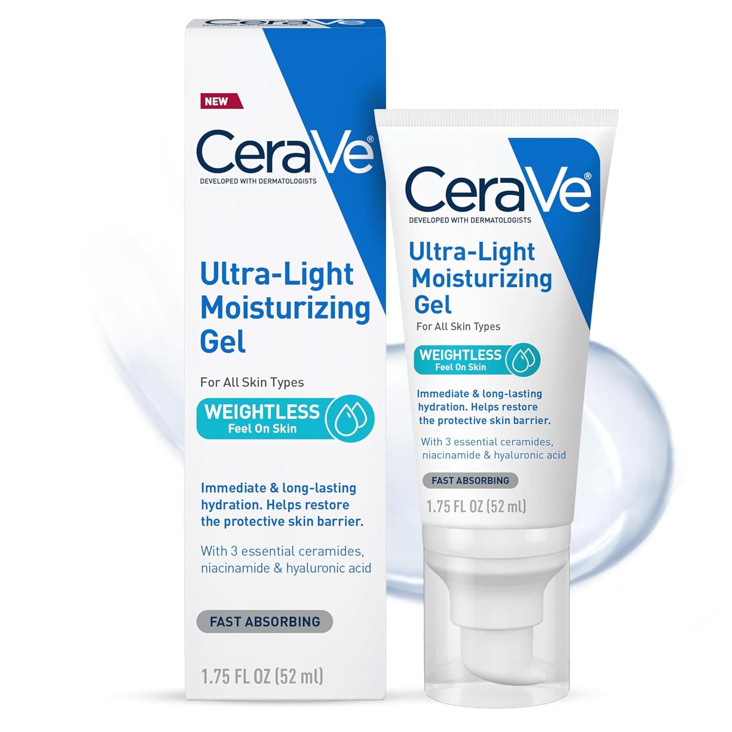 CeraVe Ultra-Light Moisturizing Gel 52ml for all skin types