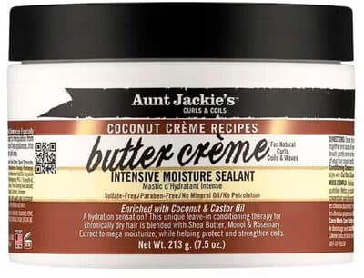 unt Jackie's Flaxseed Recipes Seal It Up Hydrating Sealing Butter, Hair Conditioner Butter, 15 Fluid Ounces