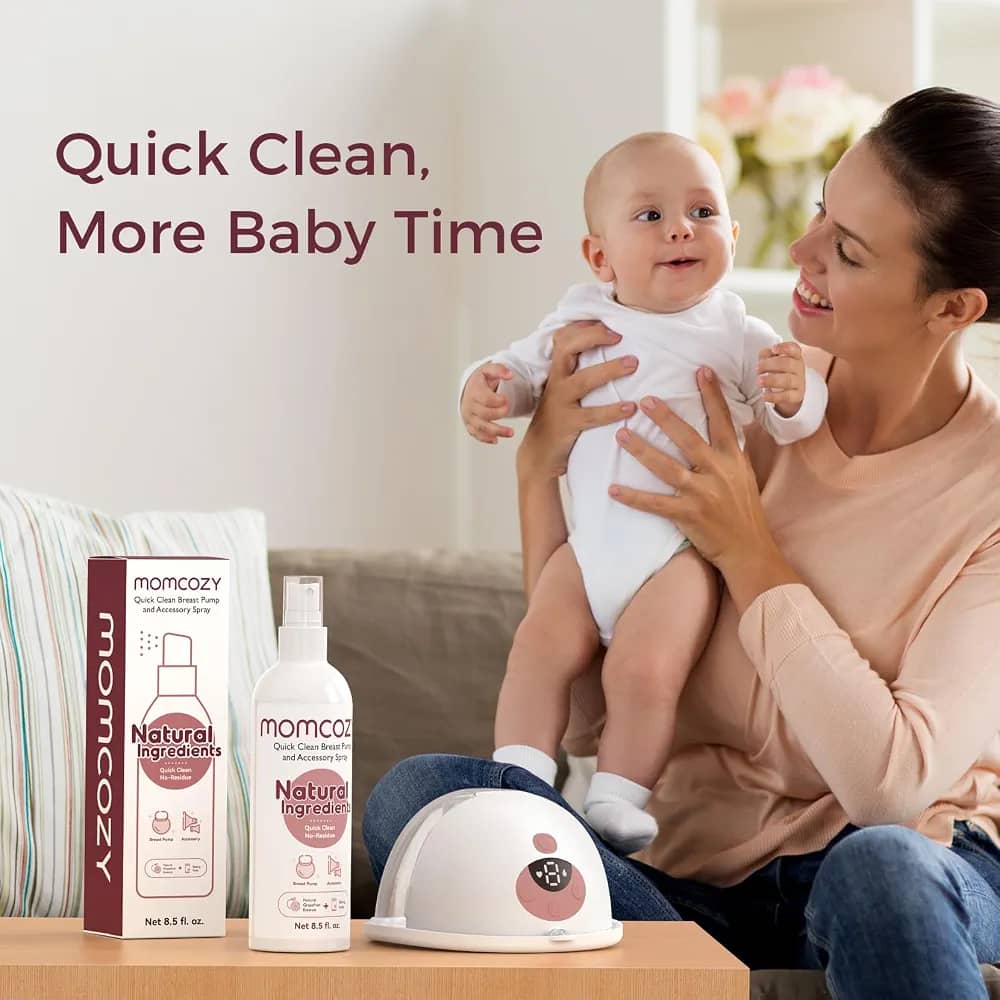 Momcozy Portable Breast Pump Cleaning Spray (8.5 Fl Oz / 250 ml). โ photo 5