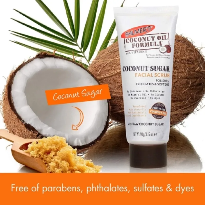Palmer's Coconut Oil Formula Coconut Sugar Facial Scrub (90g). — photo 2