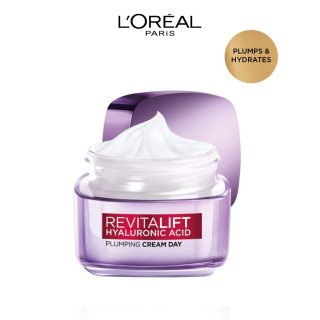 L'Oreal Paris Revitalift Hyaluronic Acid plumping hydrating water cream 1.7oz jar