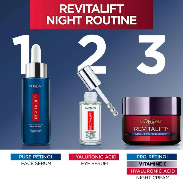 L'Oreal Paris Revitalift Derm Intensives Retinol Night Serum 1 fl oz bottle