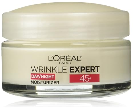 L'Oreal Paris Wrinkle Expert 45+ anti-ageing moisturiser cream jar 1.7 fl oz