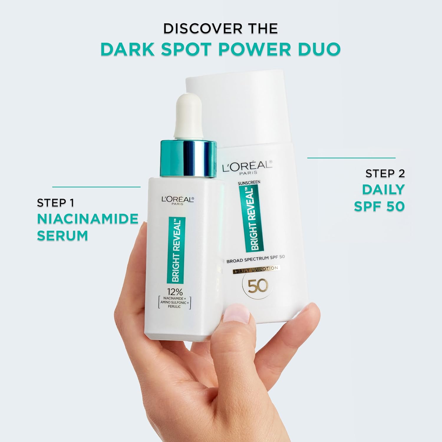 L'Oreal Paris Bright Reveal 12% Niacinamide dark spot serum, 1 floz bottle