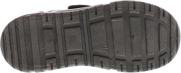 Buckle My Shoe black mock boys school shoes trainers sole view