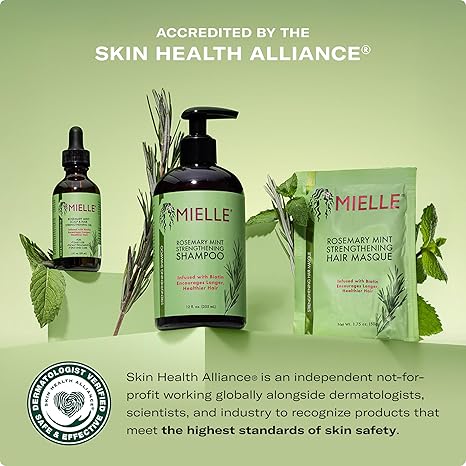Mielle Rosemary Mint Strengthening Shampoo 12oz pump bottle