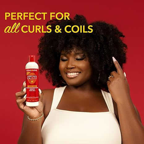 Creme of Nature Moisture Recovery Curl Milk hair product bottle red packaging