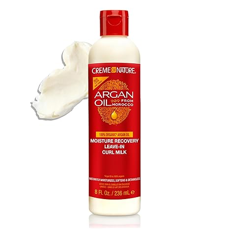 Creme of Nature Argan Oil Moisture Recovery Leave-in Curl Milk 236ml bottle