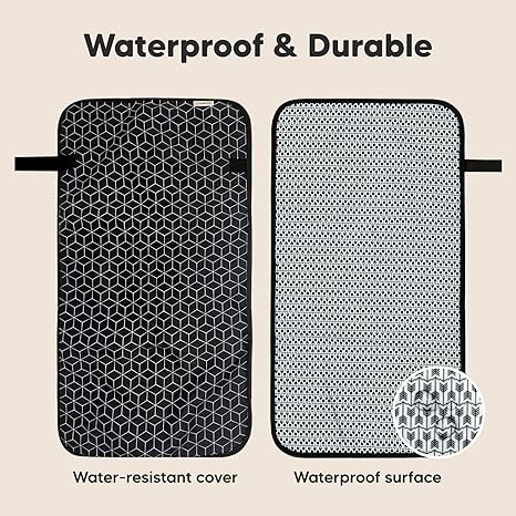 KeaBabies Swift waterproof travel changing pad with carry handles