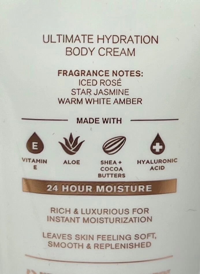 Bath and Body Works Pure Wonder Ultimate Hydration Body Cream 8oz jar