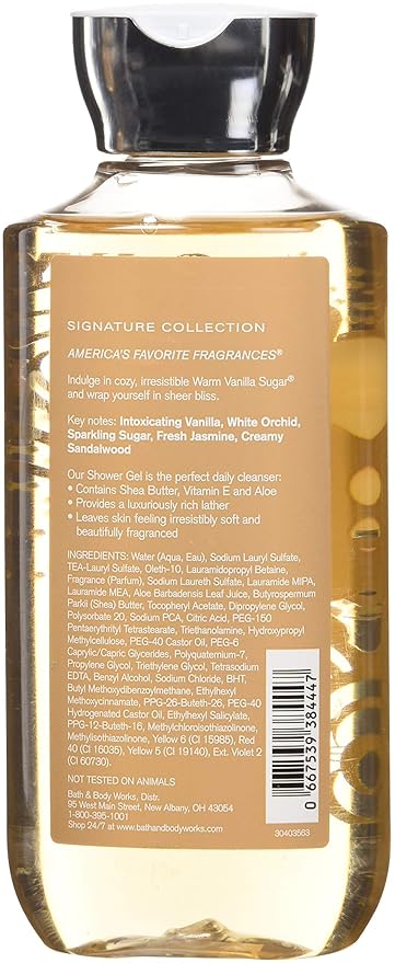Bath & Body Works Warm Vanilla Sugar shower gel 295ml bottle