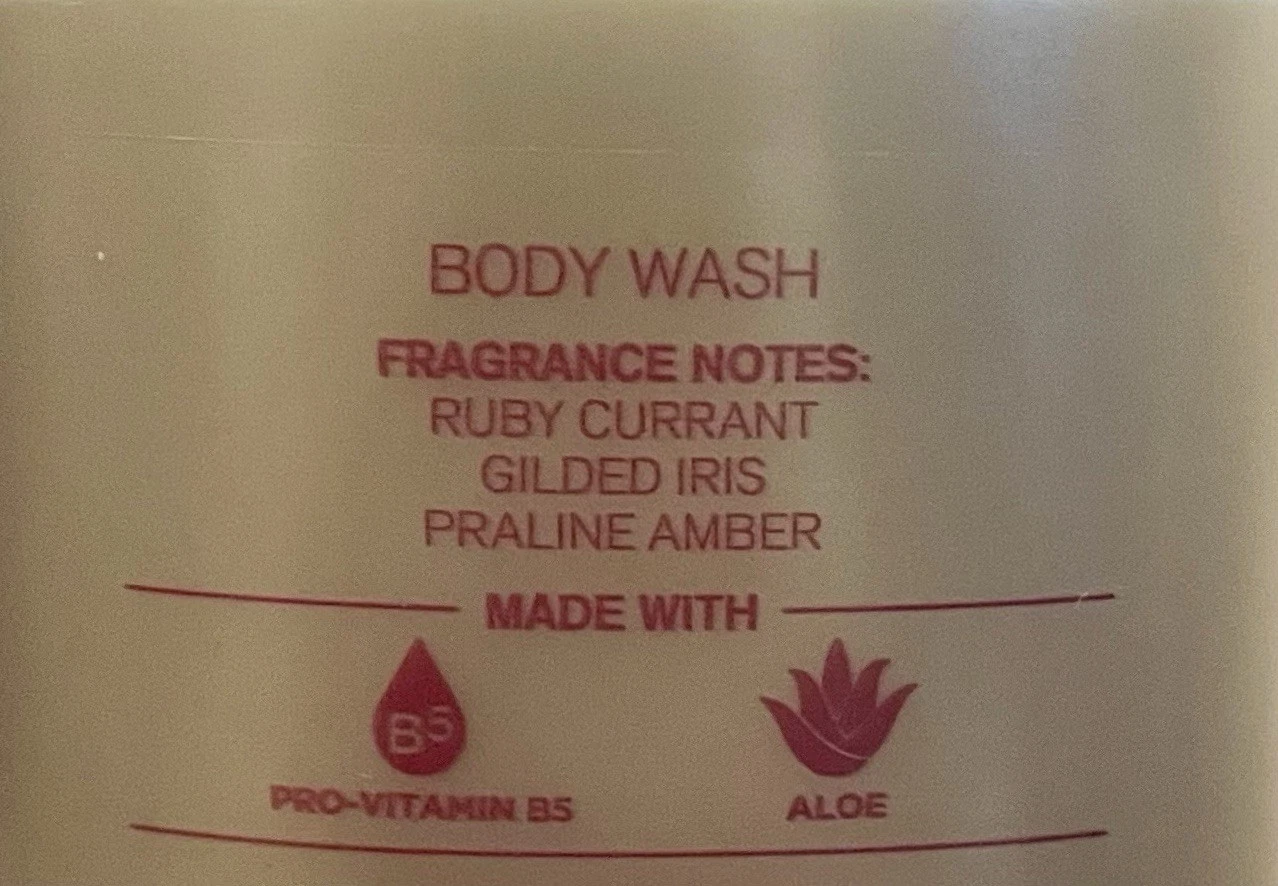 Bath & Body Works Luminous body wash 10 fl oz with pro-vitamin B5 and aloe