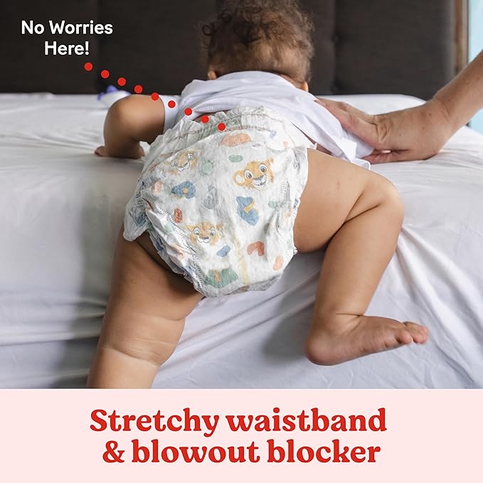 Huggies Little Movers Size 4 diapers 156 count with stretchy waistband and blowout blocker