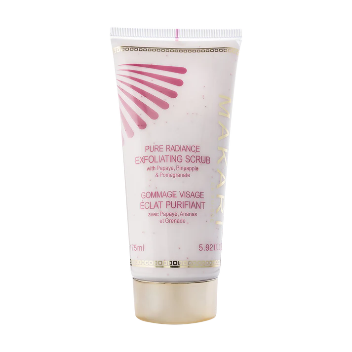 Makari Pure Radiance Exfoliating Scrub 175ml tube with papaya and pineapple