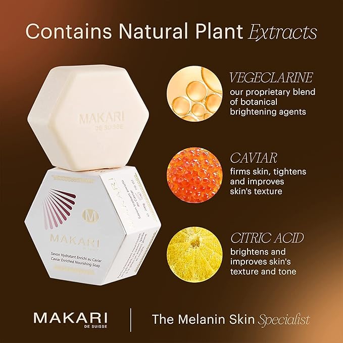 Makari Classic Caviar Enriched Treatment Soap 200g cream bar with natural plant extracts