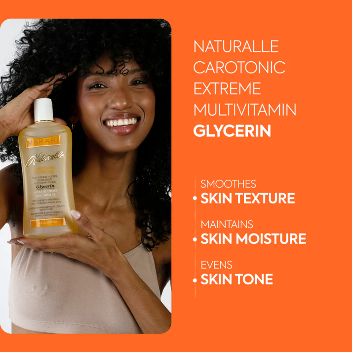 Makari Naturalle Carotonic Extreme Multivitamin Toning Glycerin bottle with white cap