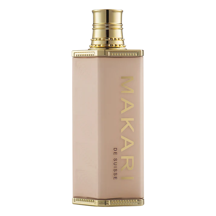 Makari Body Brightening Beauty Milk Premium Plus cream moisturiser bottle with gold cap