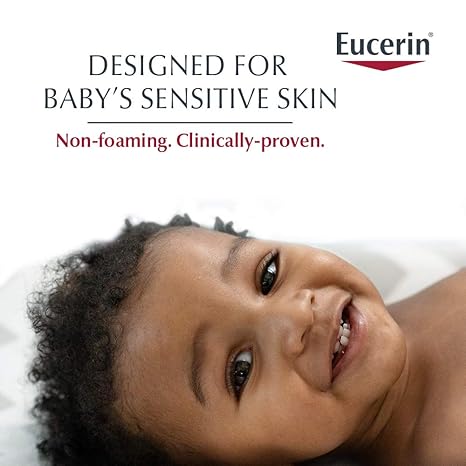 Eucerin Baby Eczema Relief Cream and Body Wash Gentle Cleanser 13.5 fl oz