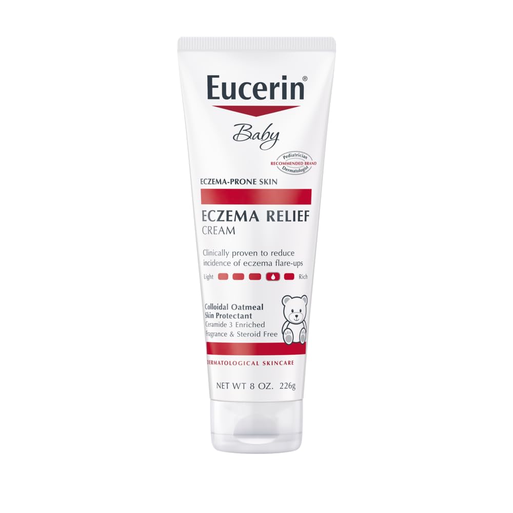 Eucerin Baby Eczema Relief Body Cream 8 oz tube, fragrance free