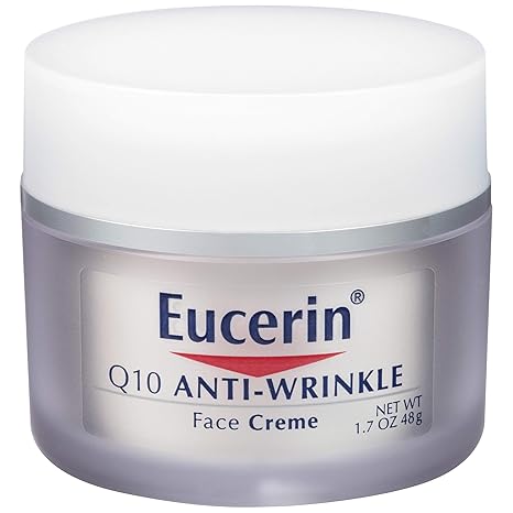Eucerin Q10 Anti-Wrinkle Face Creme for sensitive skin, 1.7oz jar