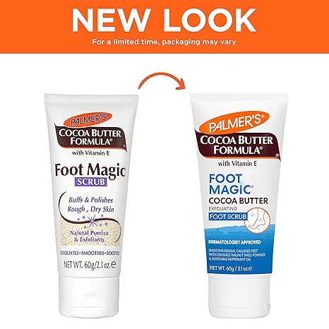 Palmer's Cocoa Butter Formula Foot Magic Scrub exfoliating tube 2.1 oz