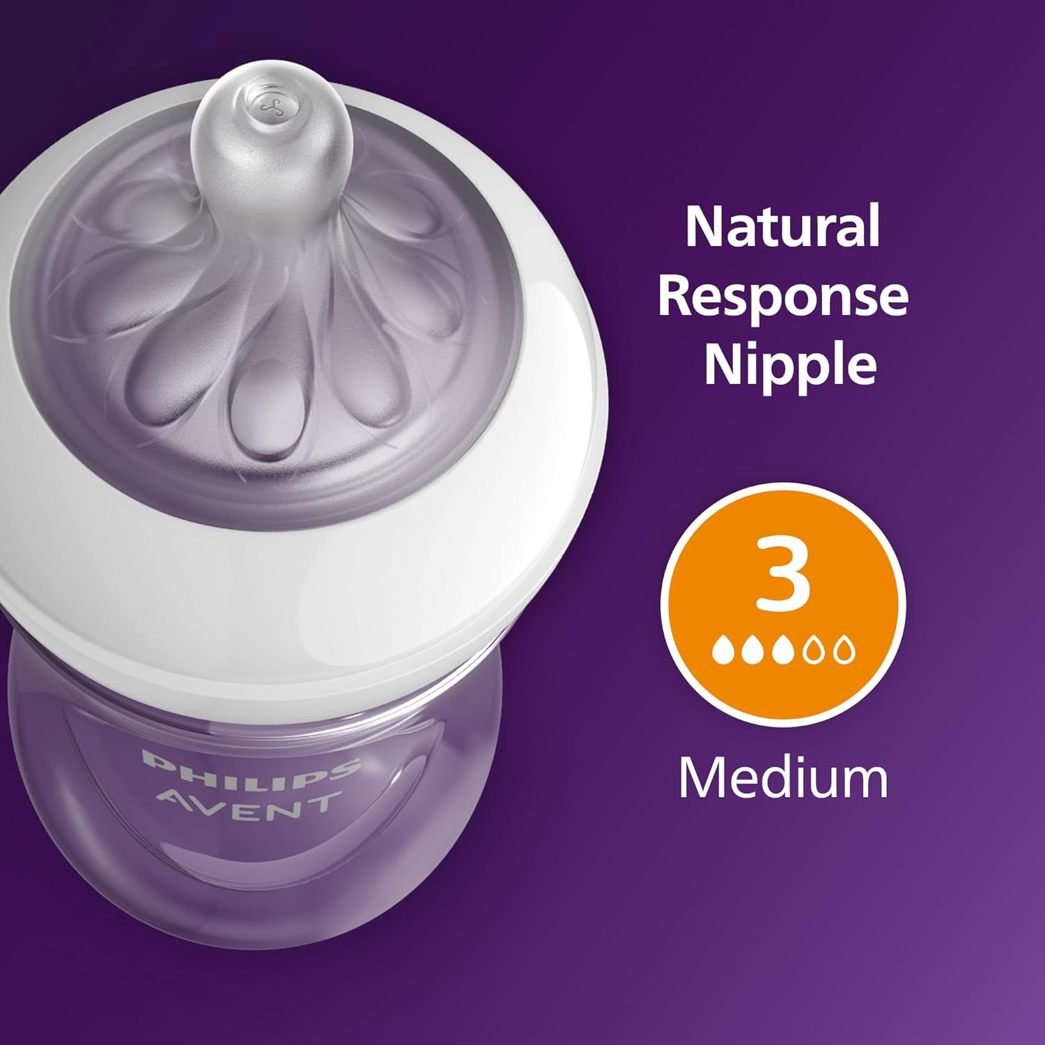 Philips Avent Natural Response 3.0 Level 3 teat medium flow 2 pack