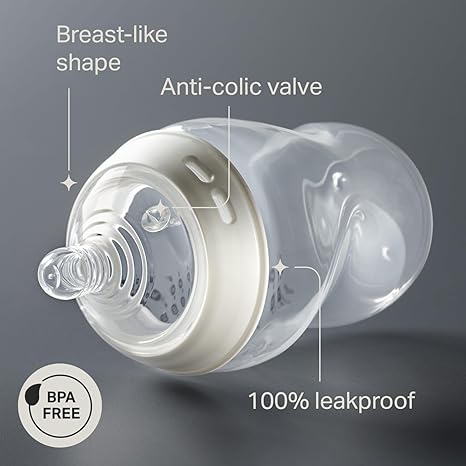 Tommee Tippee Natural Start newborn bottle with breast-like teat and anti-colic valve
