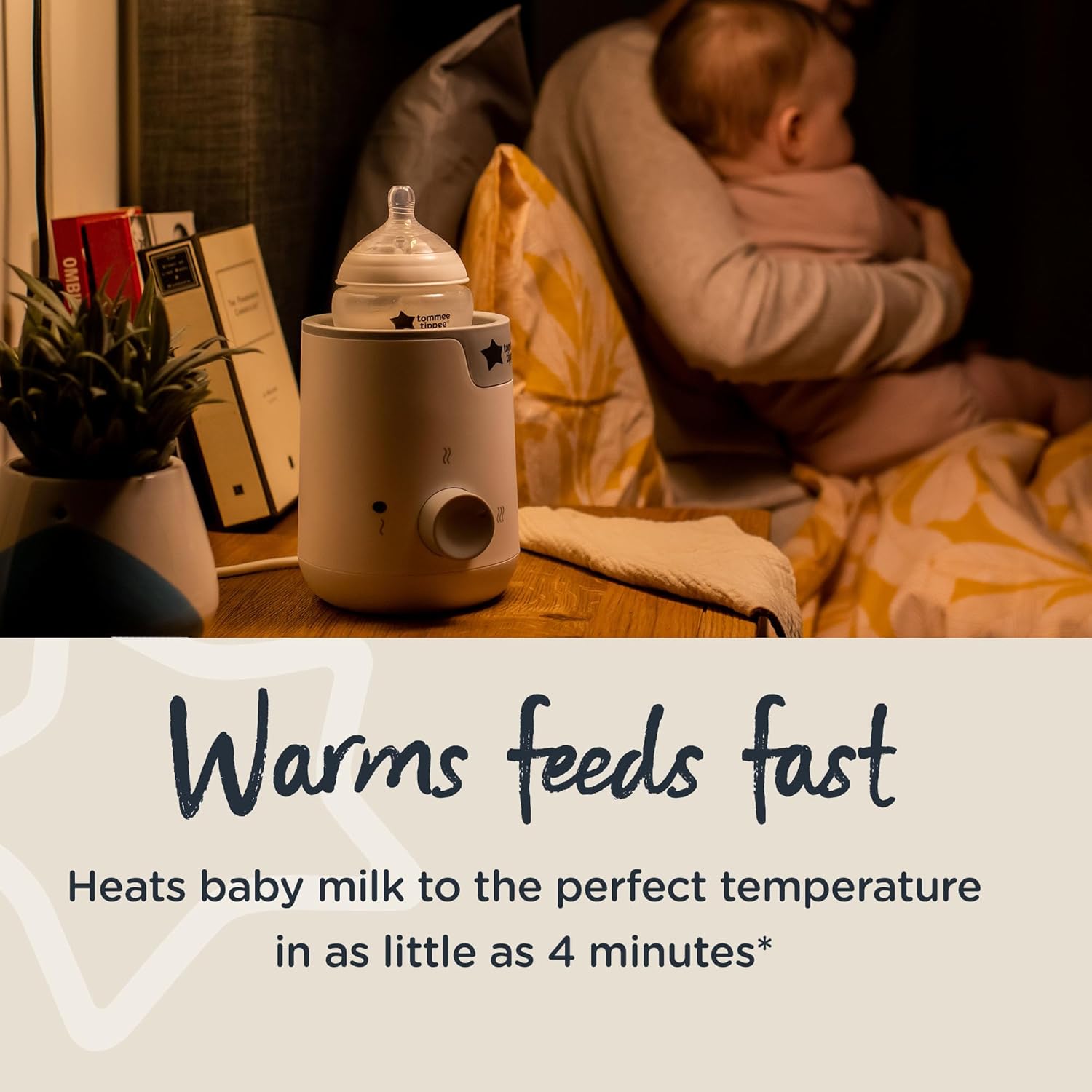 Tommee Tippee Easi-Warm white electric bottle and food warmer with teat