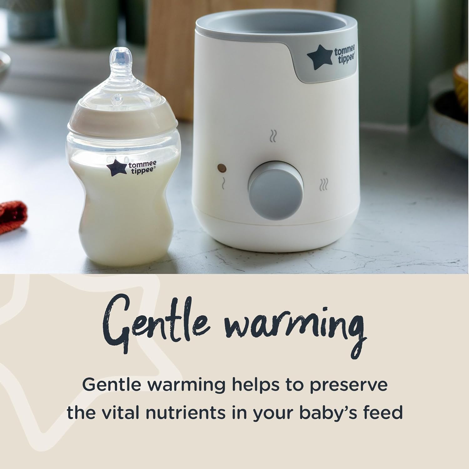 Tommee Tippee Easi-Warm white electric bottle and food warmer with control dial