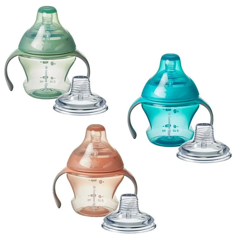Tommee Tippee First Sips soft infant transition cups, assorted colours, 4+ months