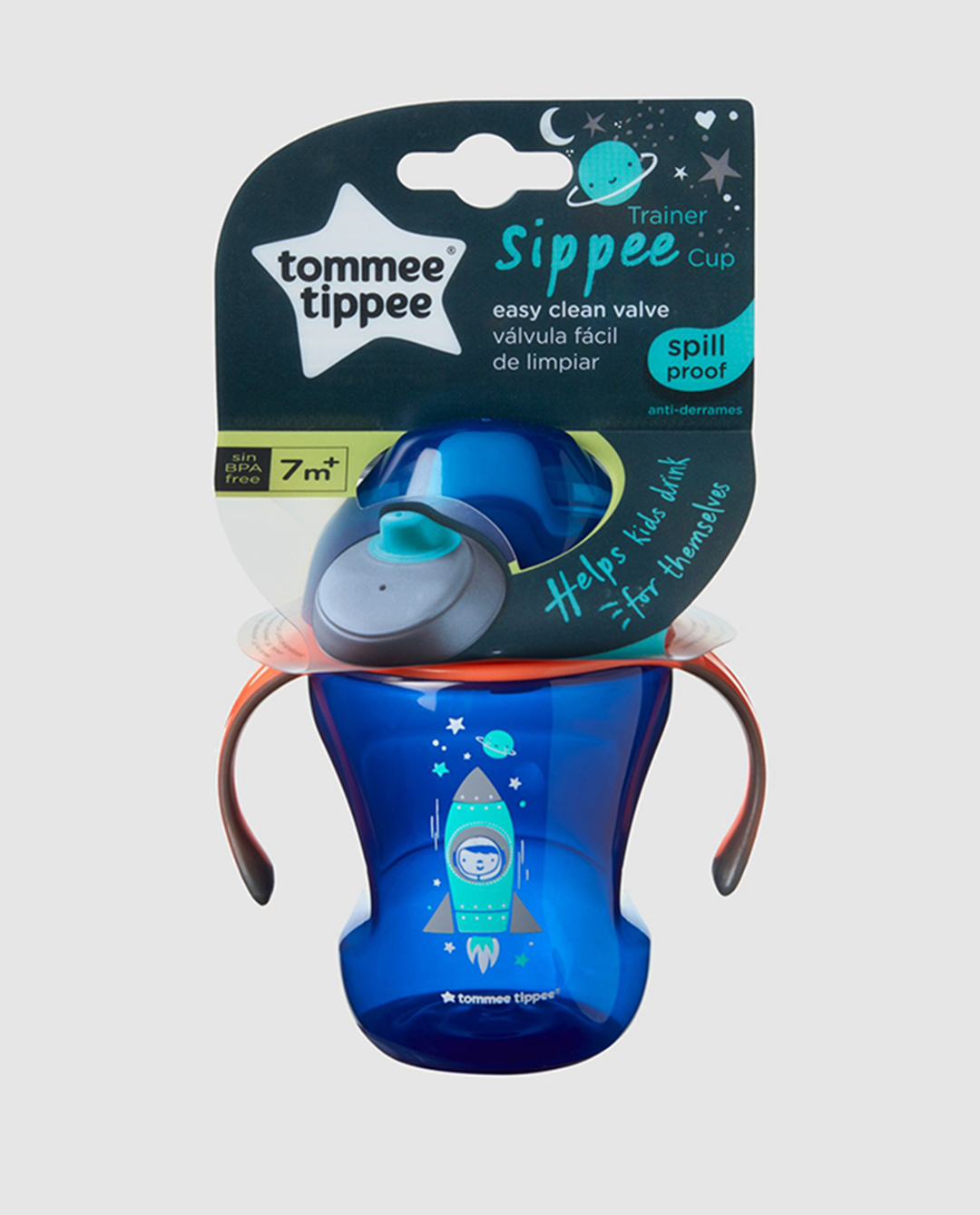 Tommee Tippee Sippee Trainer Cup 230ml blue spill proof with handles