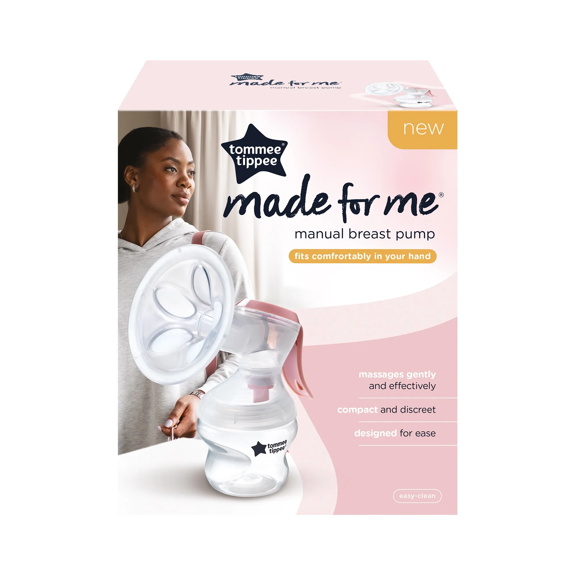 Tommee Tippee Made for Me manual breast pump with collection bottle