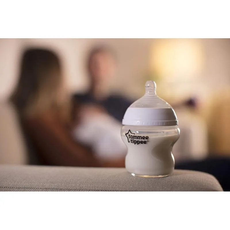 Tommee Tippee Closer to Nature glass newborn starter set bottle with teat
