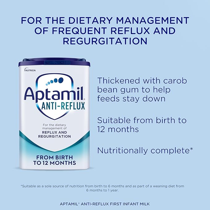 Aptamil Anti-Reflux infant formula 800g tin from birth to 12 months