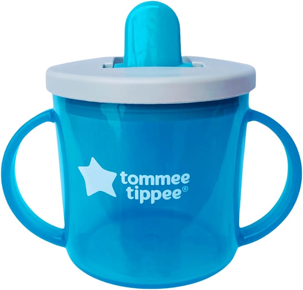 Tommee Tippee Free Flow First Cup turquoise sippy cup 190ml with handles