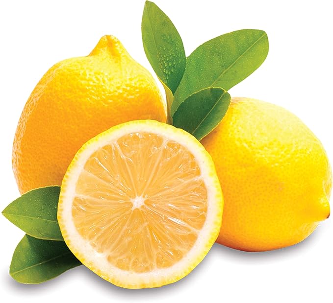 A3 Lemon Serum 50 ml yellow skincare bottle with fresh lemons