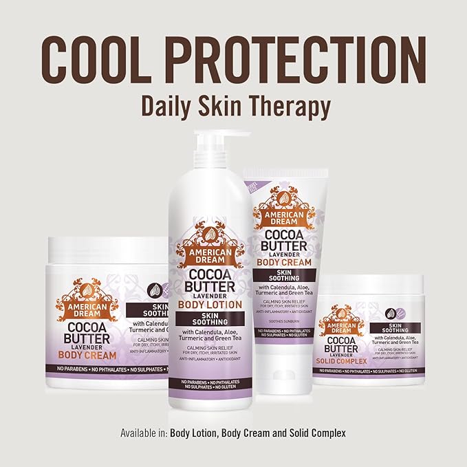 American Dream Cocoa Butter with Lavender Body Cream 16oz jar