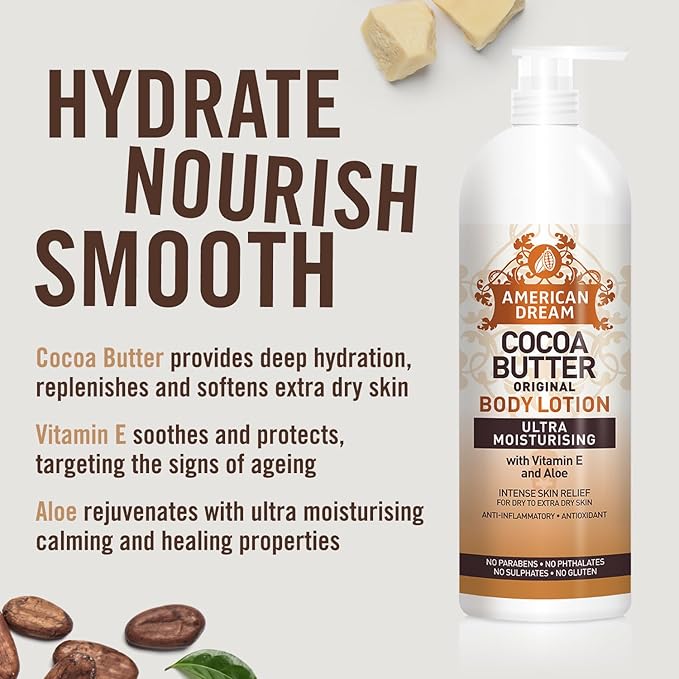American Dream Cocoa Butter Original Body Lotion 500g pump bottle
