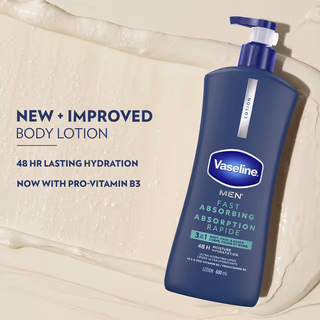 Vaseline Men Fast Absorbing Lotion (600ml) — photo 2