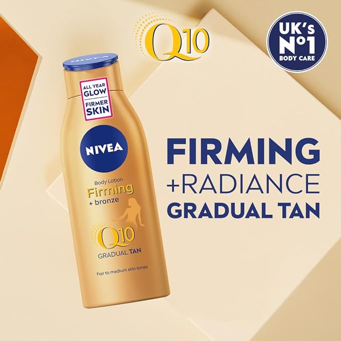 NIVEA Q10 Gradual Tan Body Lotion 400ml fair to medium skin tones