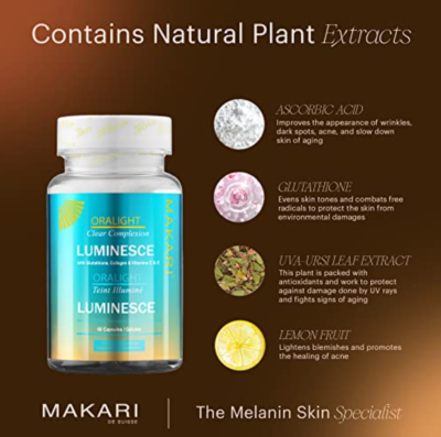 Makari Blue Crystal Oralight 60 capsule skin brightening supplement