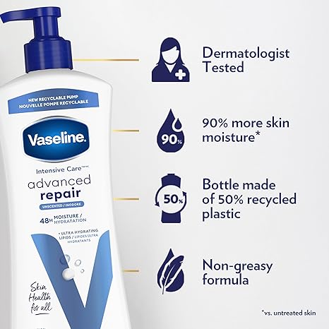 Vaseline Intensive Care Advanced Repair healing lotion pump bottle 20.3 oz