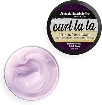 Aunt Jackie's Curl La La defining curl custard 15oz jar, lavender cream