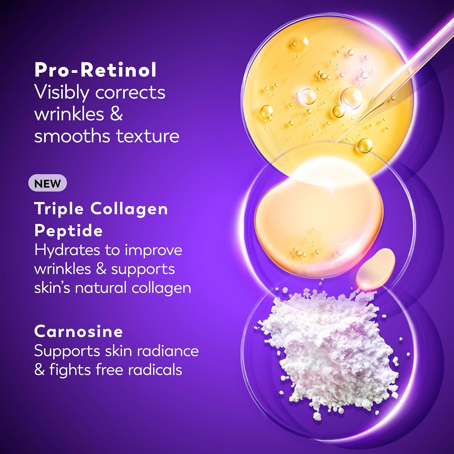 Olay Regenerist Retinol night moisture fragrance free cream with Pro-Retinol and Collagen Peptide