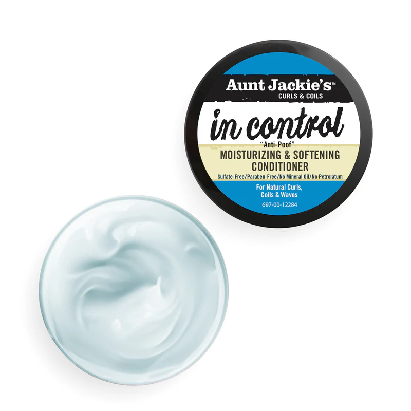 Aunt Jackie's in Control Anti-Poof Moisturising and Softening Conditioner 450ml jar