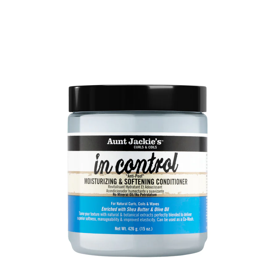 Aunt Jackie's In Control Anti-Poof Moisturising & Softening Conditioner 450ml jar