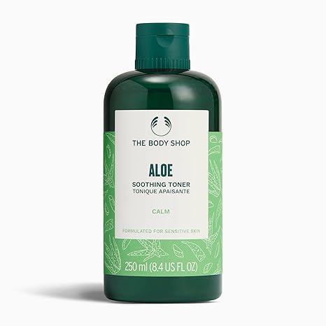 The Body Shop Aloe Soothing Toner 250ml green bottle