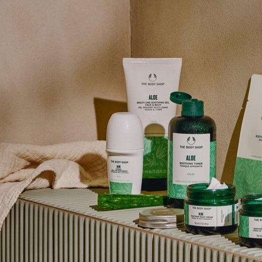 The Body Shop Aloe Soothing Toner 250ml green bottle