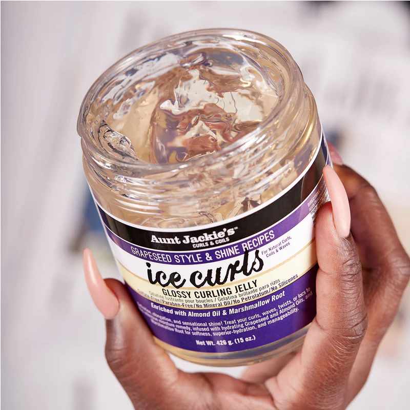 Aunt Jackie's Grapeseed Ice Curls Glossy Curling Jelly 15 oz jar
